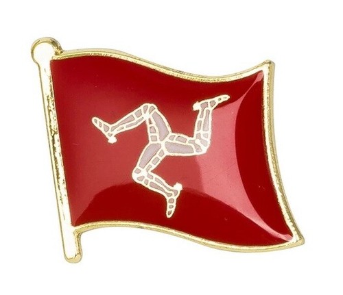 Isle man flag - badge, pin