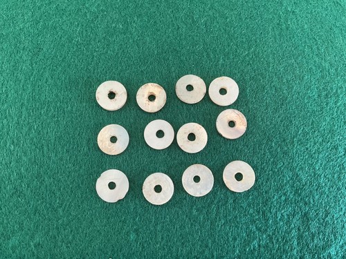 Mother pearl discs - 12, of