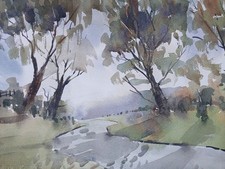 Country path Watercolour