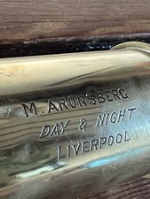 Antique Telescope M. Aronsberg Liverpool Day & Night Single Draw Marine C:-1840s