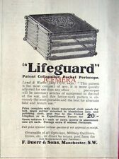 DUERR 'Lifeguard' WW1 Trench Periscope ADVERT #1 - Small 1915 Print