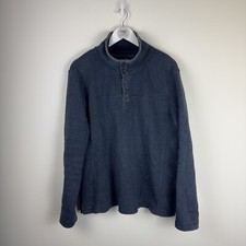 Fat face Pullover Navy Sweater Fleece Lined Mens