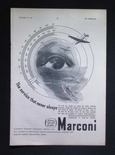 Original 1947 Advert Marconi