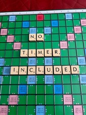 Scrabble Deluxe Board Game. NO