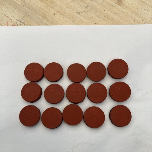 Brown backgammon pieces - 15,