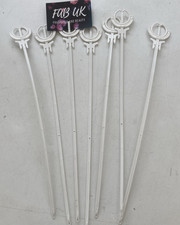 200 WHITE CARD HOLDERS CARD DISPLAY FLOWER FLORIST BOUQET