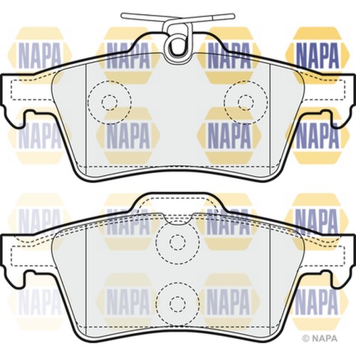 Brake pads set for - brake, jaguar