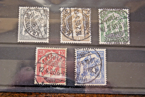 German stamps 1905 - german, early