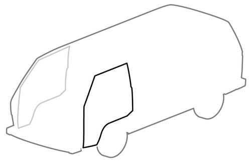 Door seal left right t25 - door, vw