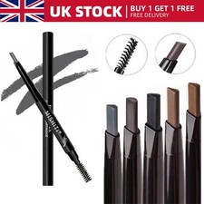 Eyebrow PENCIL & BRUSH - Fine Brow Definition Shaper - Waterproof Liner