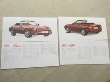 TVR  brochures 400SE, S3C all 1990  in Excellent condition plus prices and specs