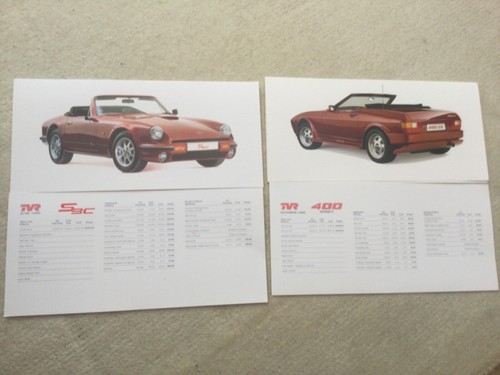 Tvr brochures 400se s3c all - tvr,
