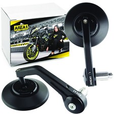 Scooter handlebar end mirror - handlebar,