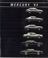 Mercury Range 1983 USA Market Sales Brochure Lynx LN7 Capri Cougar Marquis Grand
