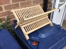 Folding Wooden Plate Drying Rack