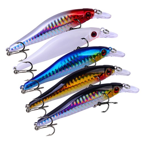 Pcs plastic fishing lures - 5,