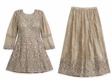 Women's Beige Gold Asian
