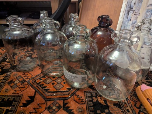 Glass demijohns - glass,