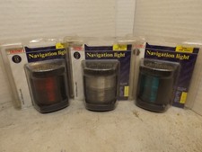 A SET OF 3 NAV. LIGHTS RED. GREEN. & MASTHEAD WHITE. for under 12m vessel N/O