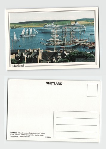 Postcard lerwick harbour - postcard,