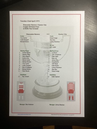 1974 doncaster rovers v - doncaster,