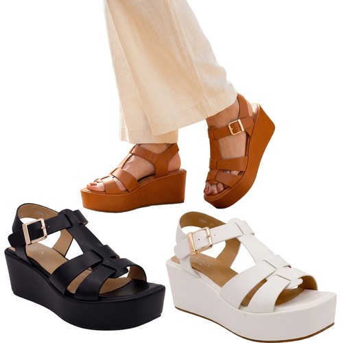 Women platform wedge - women's,