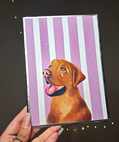 Handpainted labrador - handpainted,