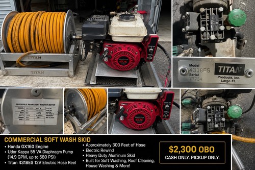Commercial soft wask skid - commercial,
