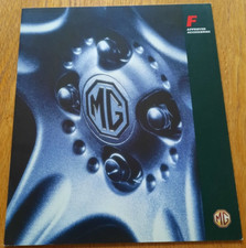 MG F accessories car sales brochure from the UK. Rare MGF catalogue, large