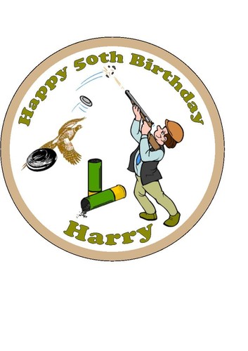 Personalised clay pigeon - clay,