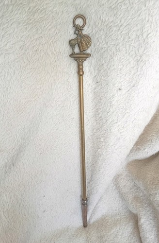Vintage brass victorian lady - brass,