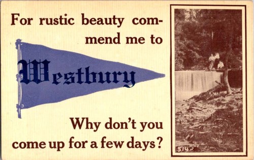 Westbury postcard rustic - westbury,