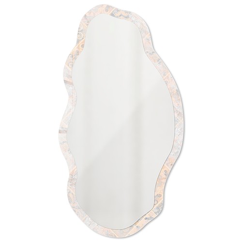 Mirror with artistic glass - with,