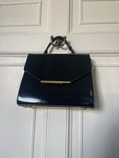 Beautiful TED BAKER Black  patent Hand Bag 