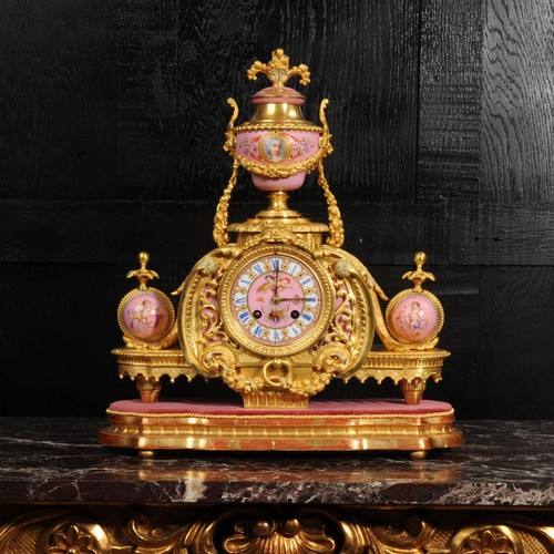 Ormolu sèvres porcelain - &,