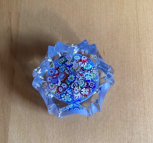 Millefiori fluted glass - millefiori,