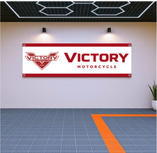 Victory Motorcycle Flag Banner