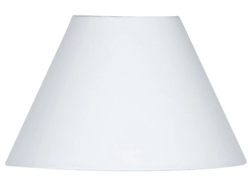 Lampshade white coolie - white, 20"