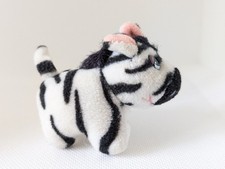 Vintage Pound Puppies 1997 Pound Jungle Zebra Mini Soft Toy by Galoob 2.5"