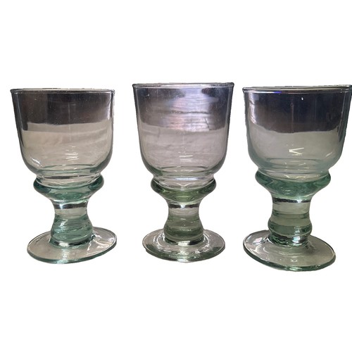 Handmade recycled glass wine - recycled,