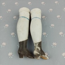 Antique rare doll legs, Parian