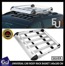 UNIVERSAL 1.4 METRE ROOF RACK BASKET CAGE STORAGE CARGO CARRIER HOLDER BLACK 140