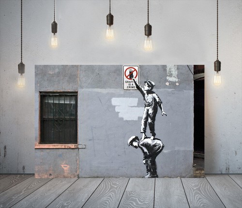 Banksy graffiti crime - banksy, a