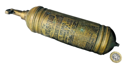 Metal brass fire extinguisher - fire,