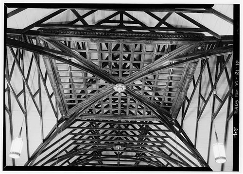 Anglican church wooden - church, trusses