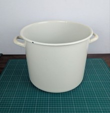 15 Litre Cream Enamel Pan
