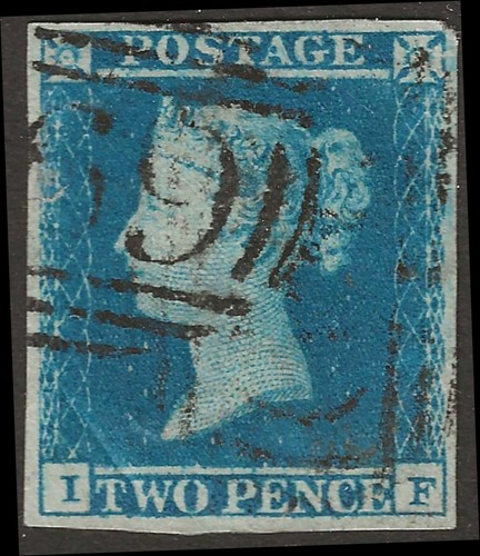 1849 two penny blue - two,
