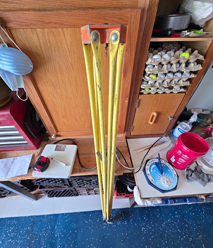 Surveying tripod yellow - surveying,