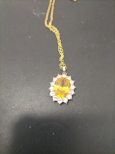 Yellow sapphire crystal - sapphire,
