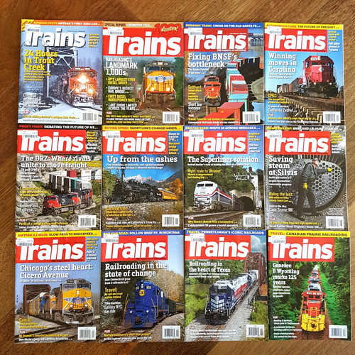 Trains magazine jan dec - dec, 2024